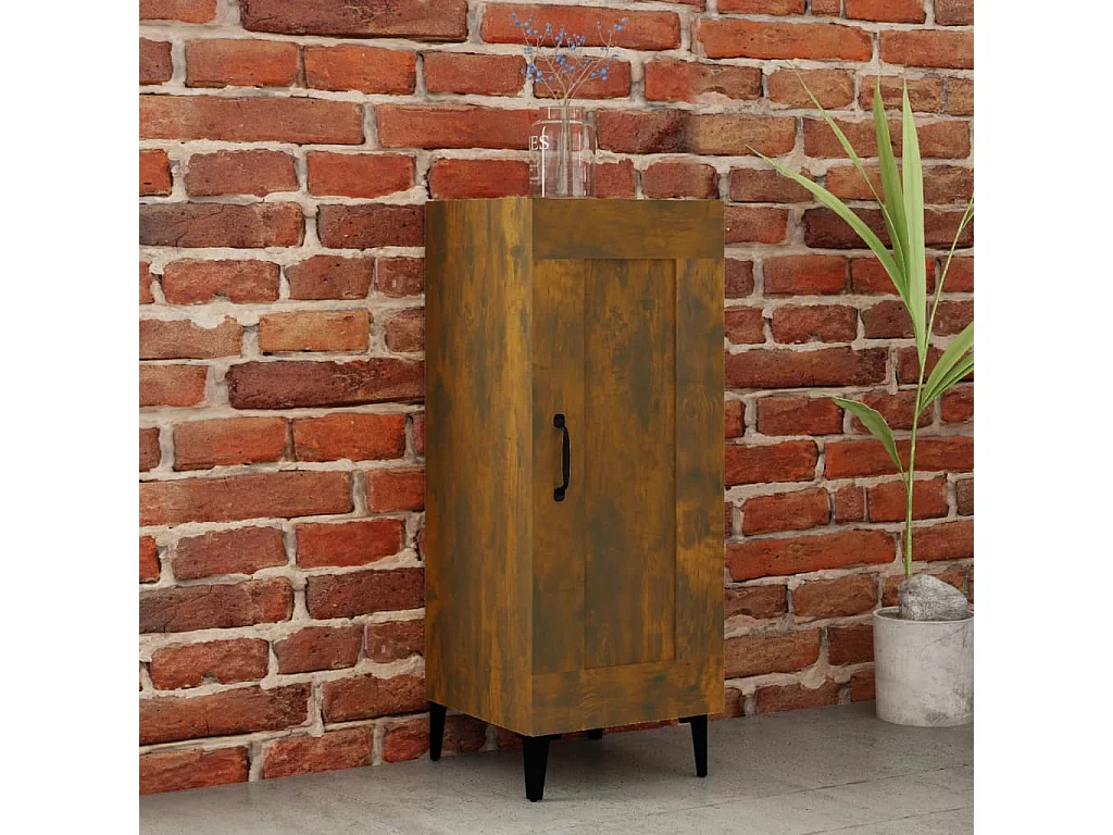 Dressoir 34,5x34x90 cm bewerkt hout gerookt eiken NL53954