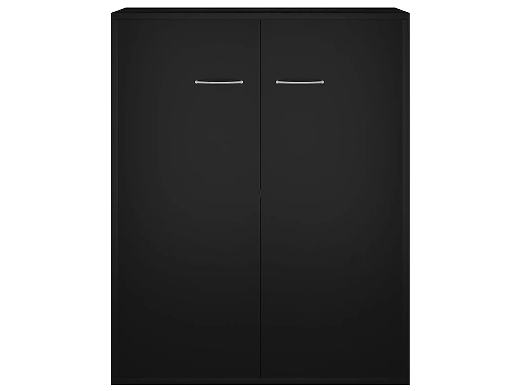 Buffet Noir 60x30x75 cm Aggloméré QWE89248