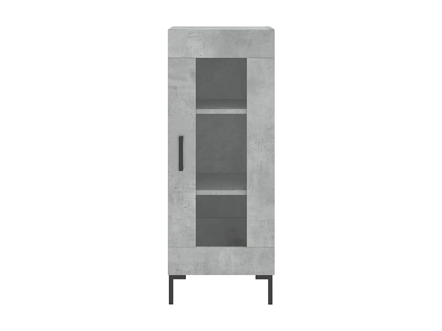 Aparador de madera contrachapada gris hormigón 34,5x34x90 cm ES79692