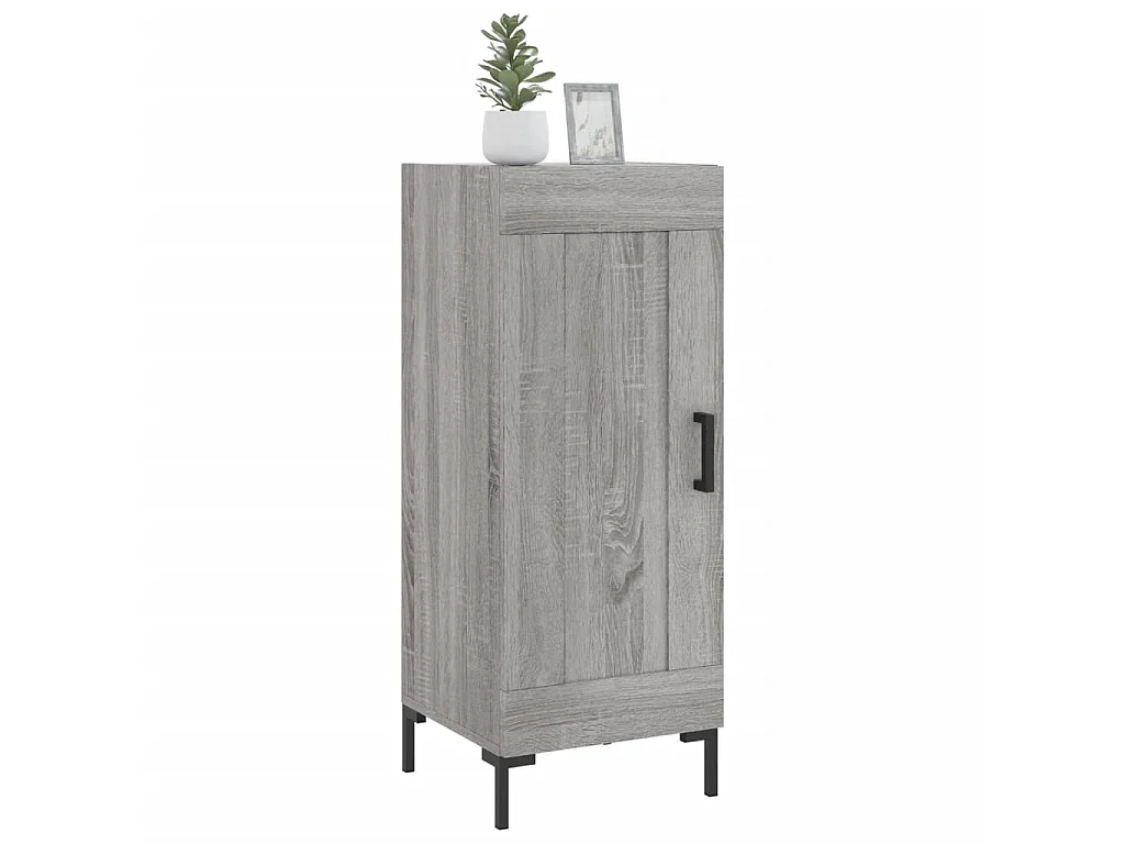 Buffet Sonoma gris 34,5x34x90 cm Bois d'ingénierie QWE66577
