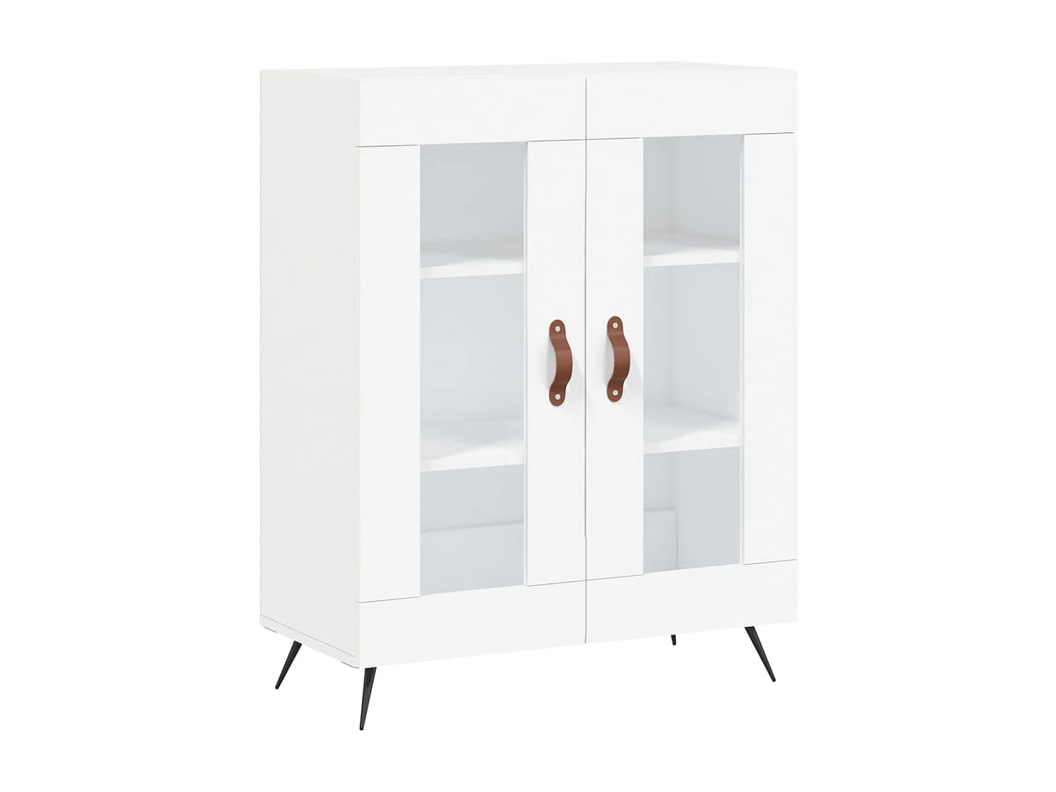 Buffet blanc 69,5x34x90 cm bois d'ingénierie QWE47071