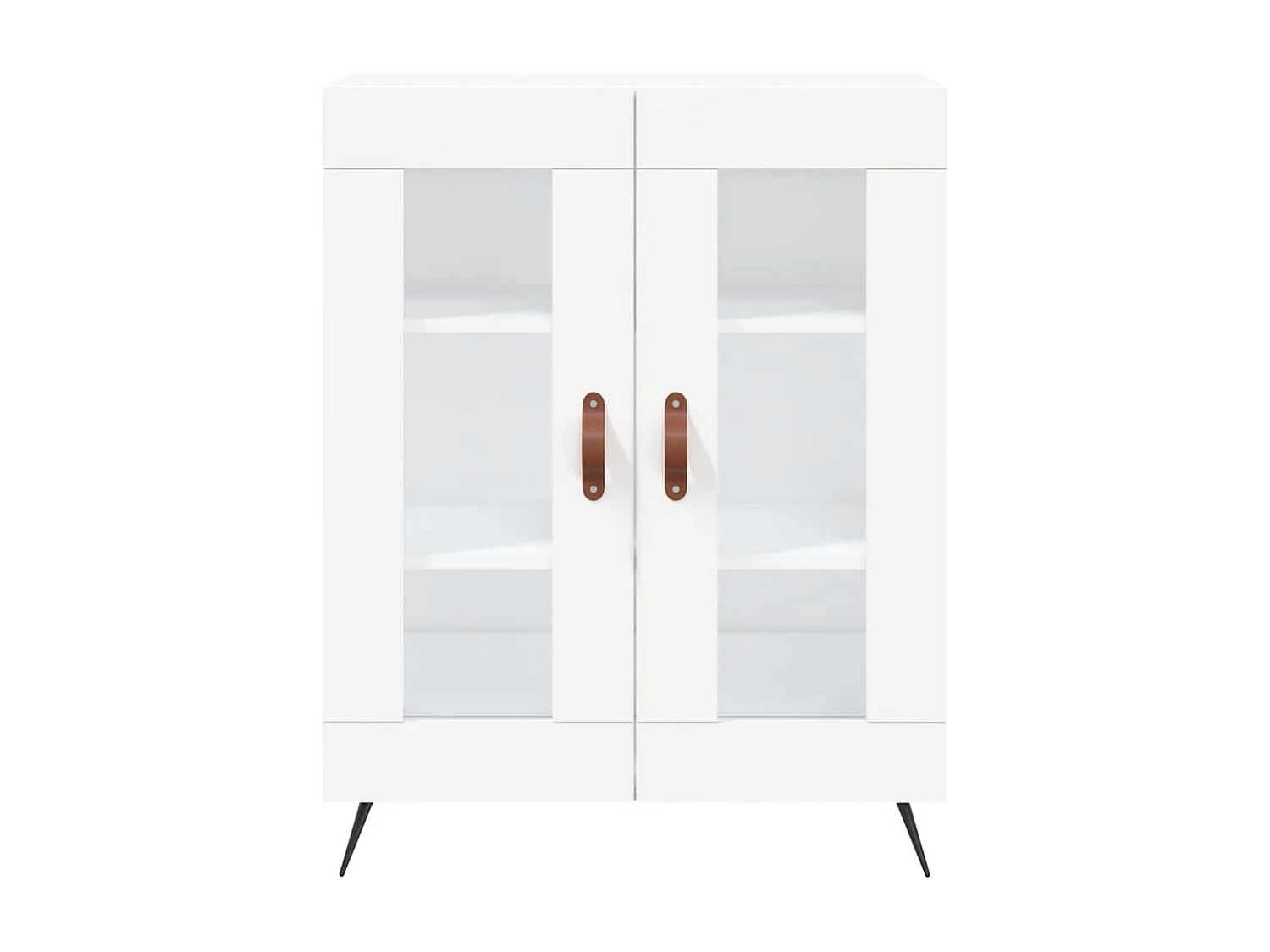 Buffet blanc 69,5x34x90 cm bois d'ingénierie QWE47071