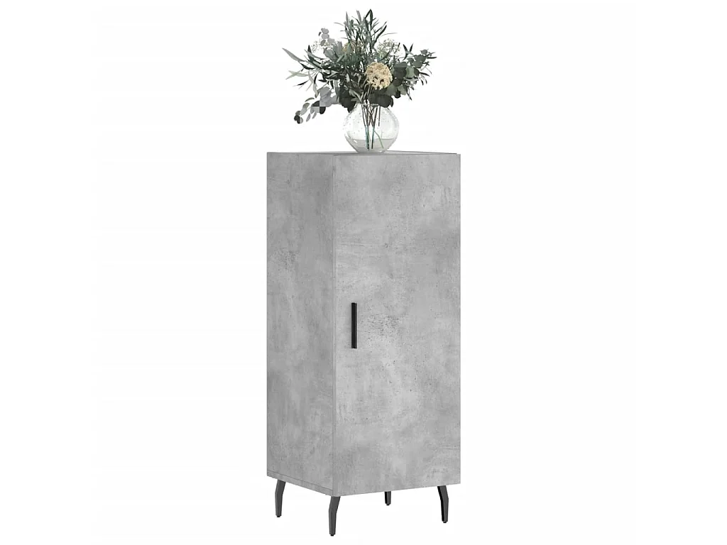 Buffet Gris béton 34,5x34x90 cm Bois d'ingénierie QWE77290