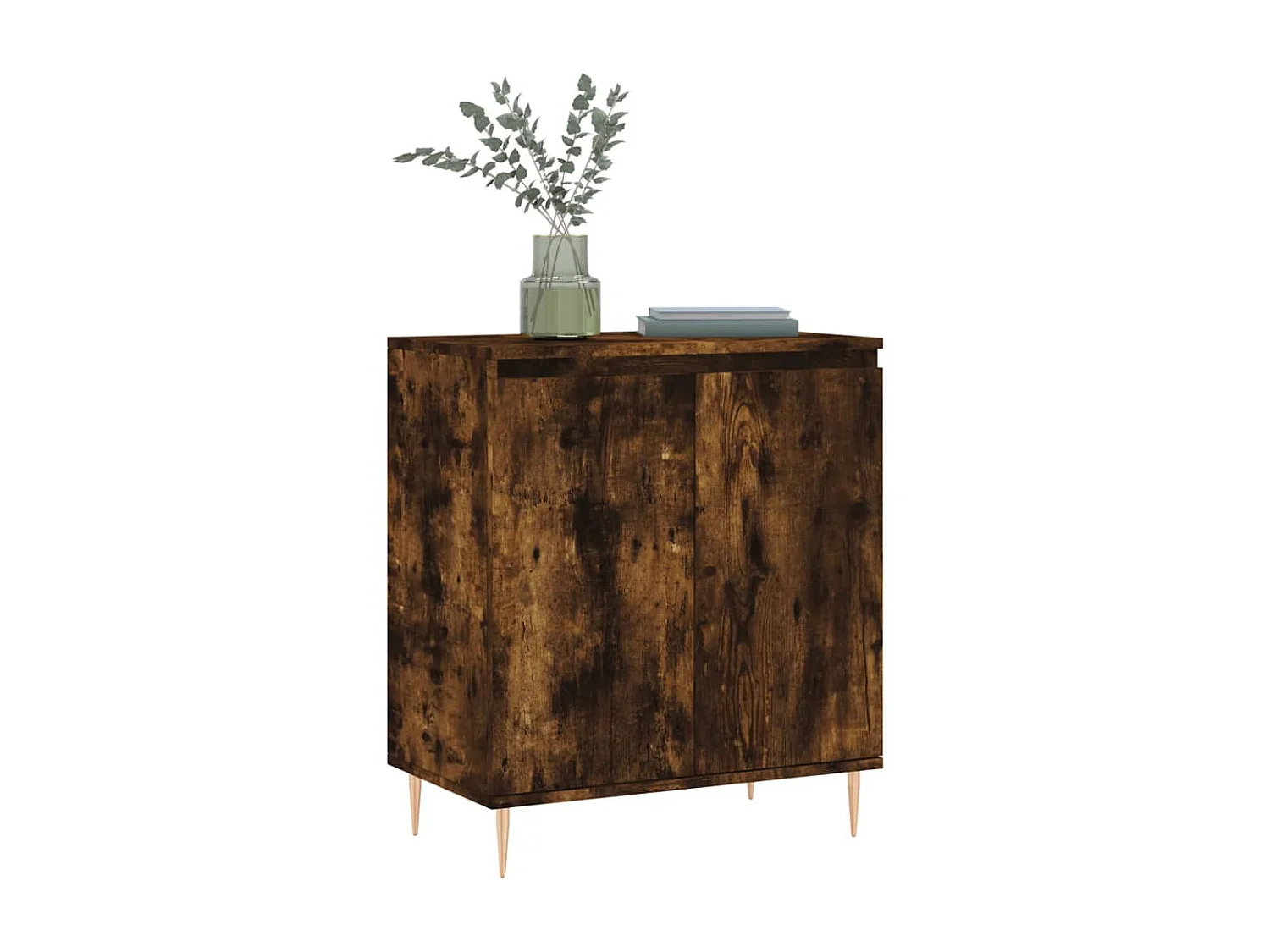 Buffet Chêne fumé 60x35x70 cm Bois d'ingénierie QWE95942