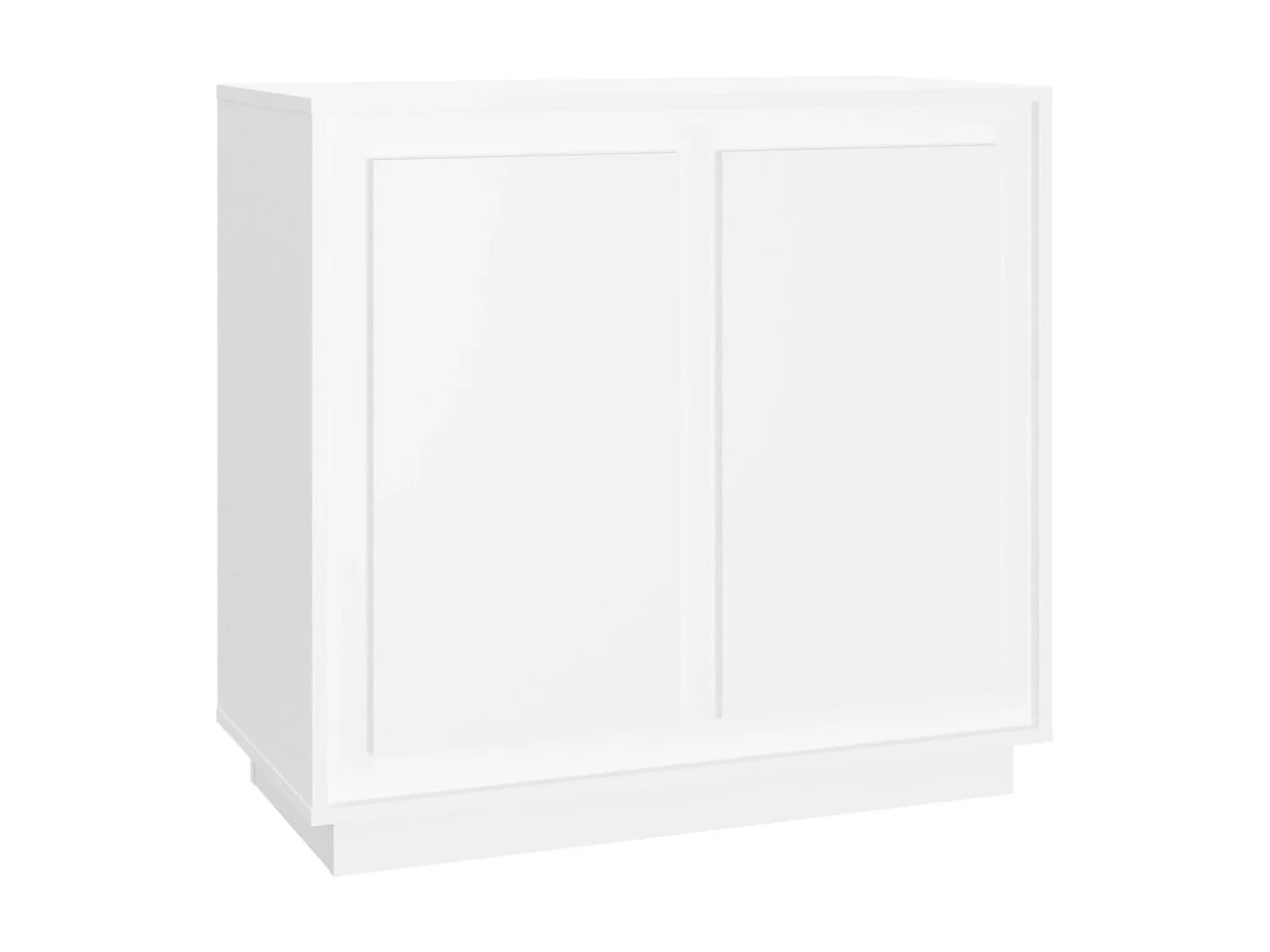 Aparador 80x34x75 cm derivados de madeira branco PT499678