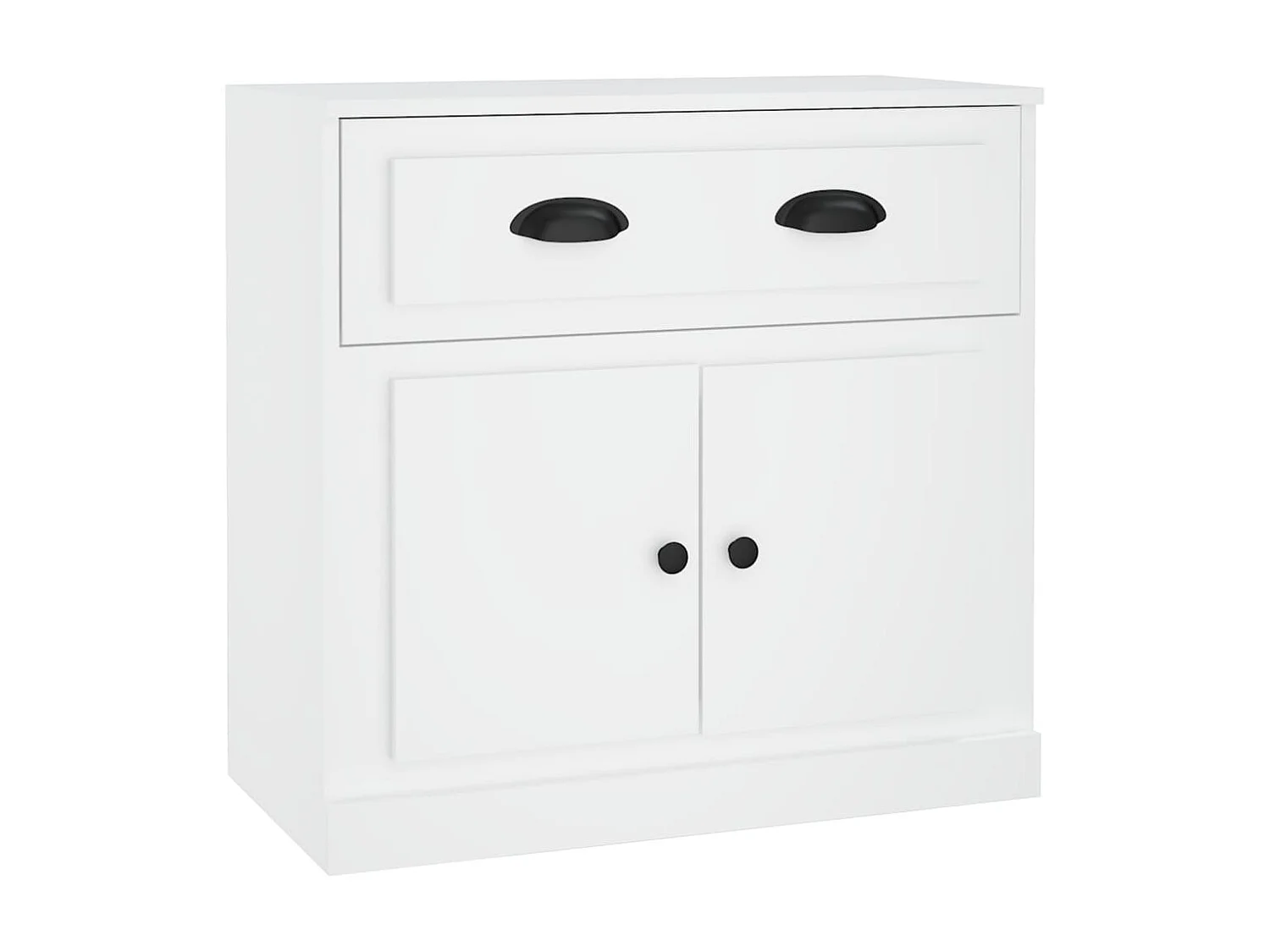 Buffet blanc 70x35,5x67,5 cm bois d'ingénierie EGER21718