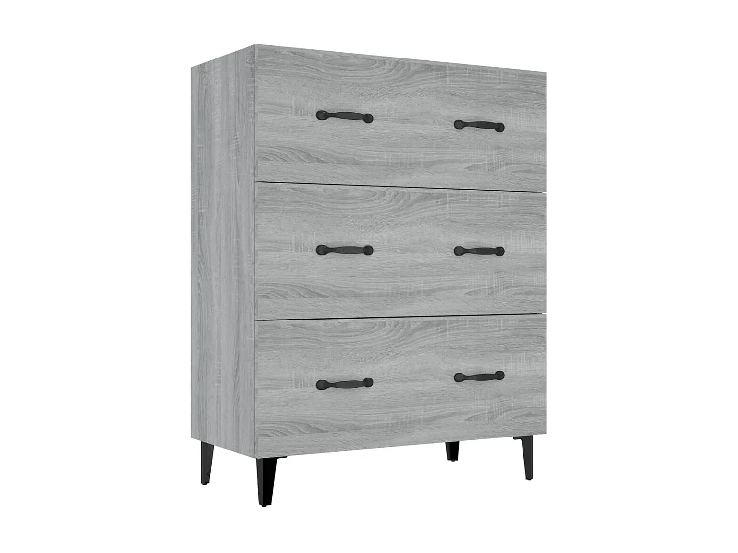 Buffet sonoma gris 69,5x34x90 cm bois d'ingénierie EGER28509