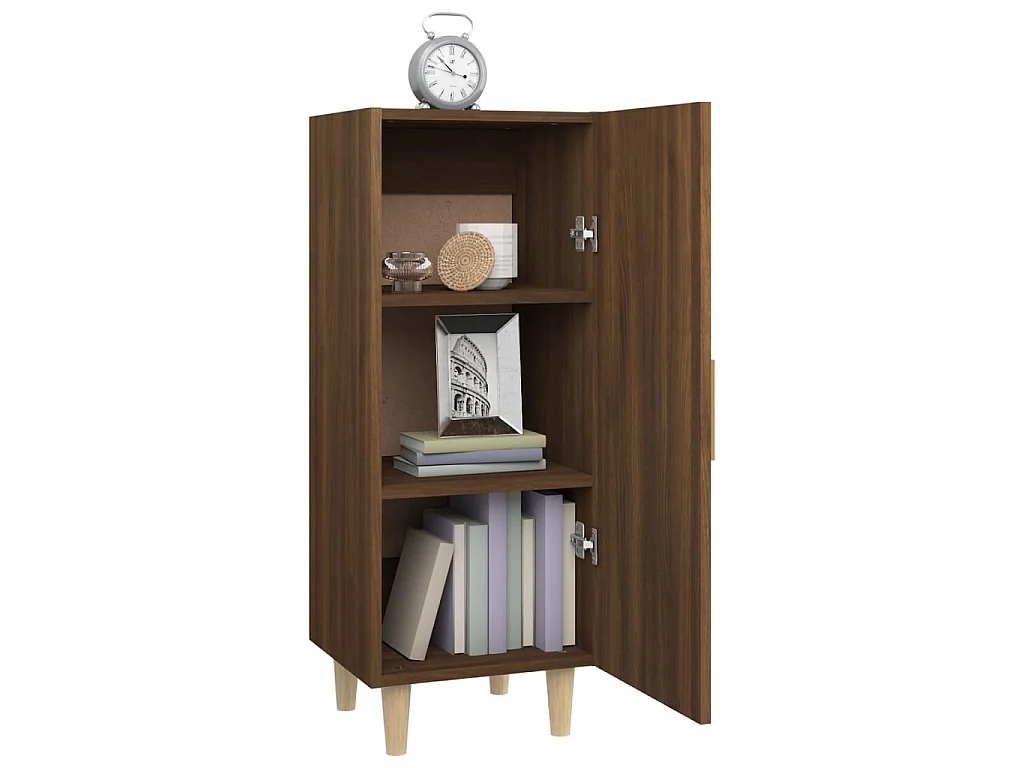 Buffet Chêne marron 34,5x34x90 cm Bois d'ingénierie EGER62115