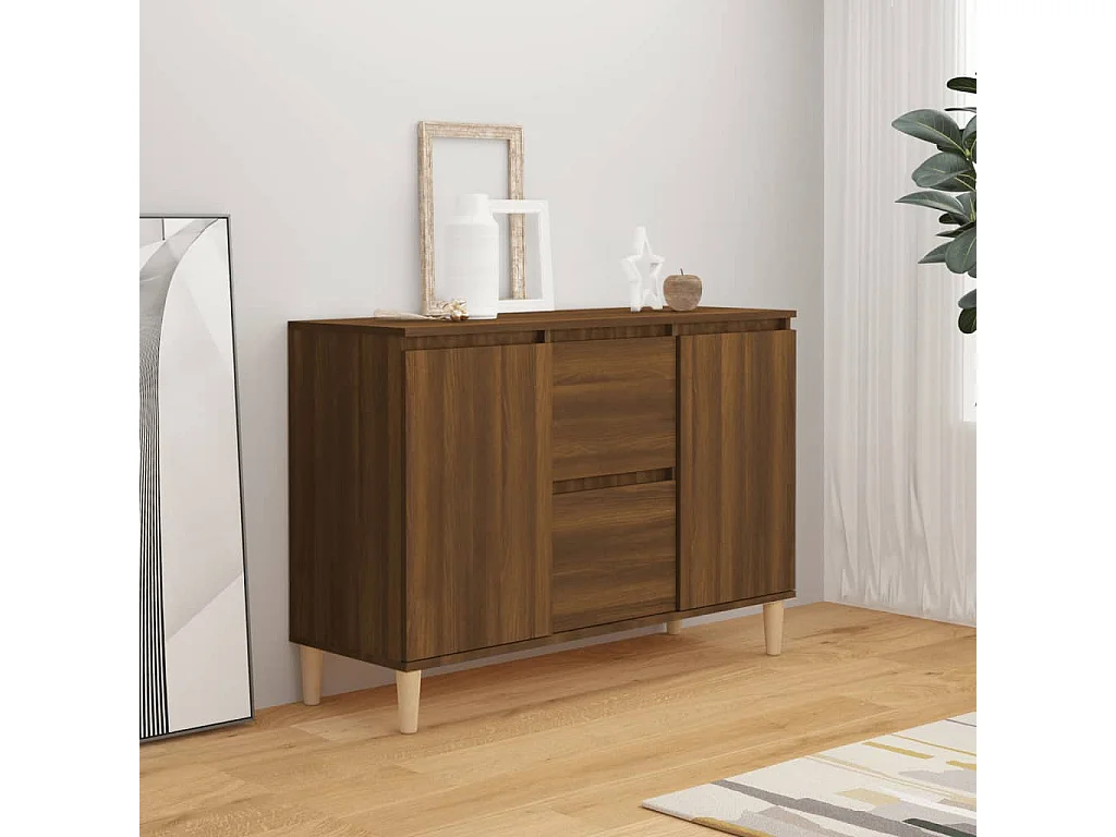 Buffet Chêne marron 103,5x35x70 cm Bois d'ingénierie EGER86982