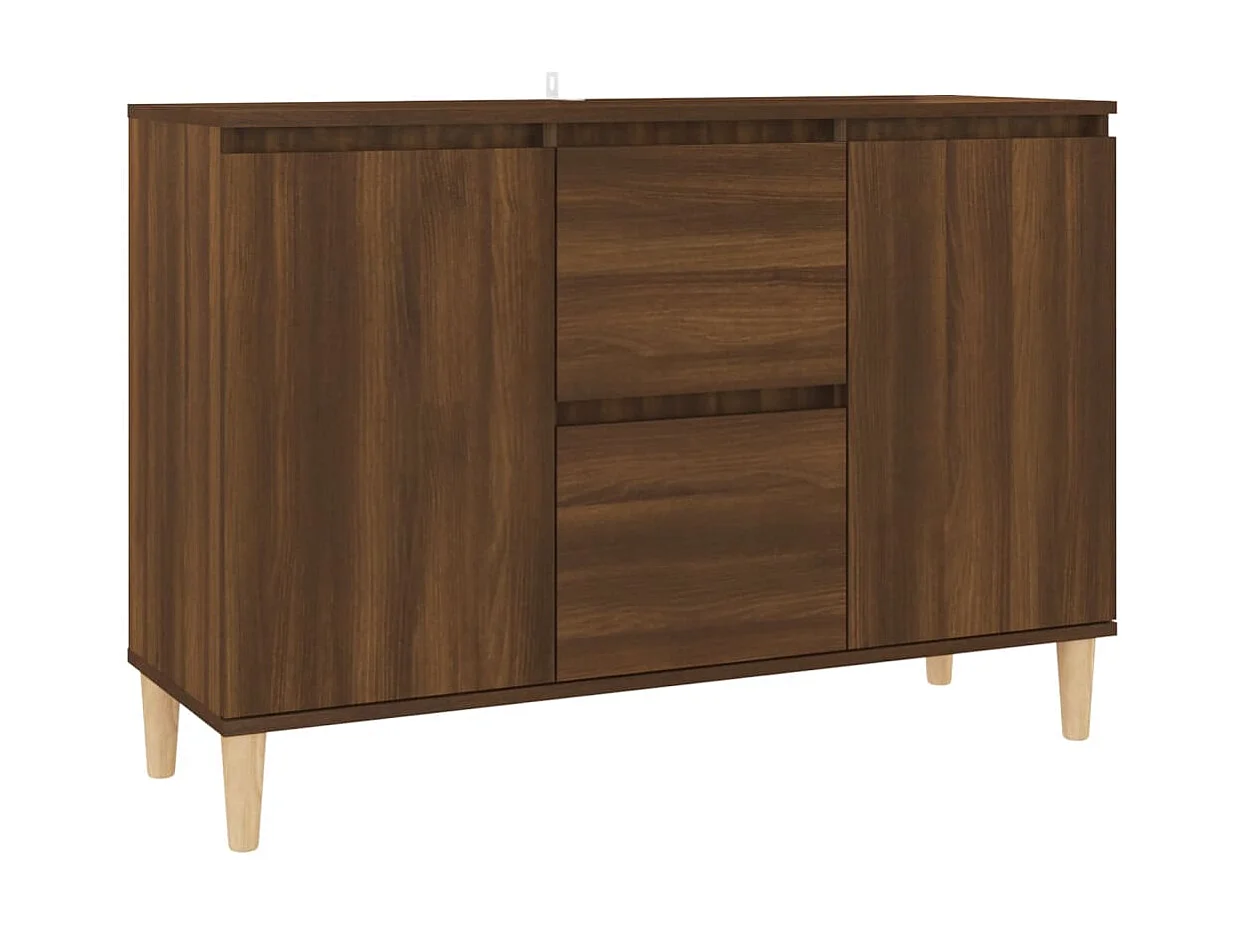 Buffet Chêne marron 103,5x35x70 cm Bois d'ingénierie EGER86982