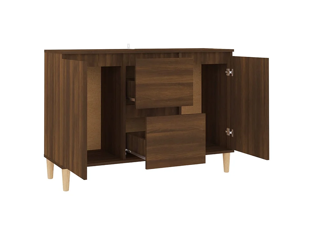Buffet Chêne marron 103,5x35x70 cm Bois d'ingénierie EGER86982