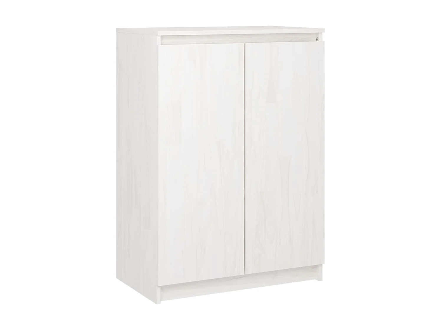 Aparador madera maciza de pino blanco 60x36x84 cm ES36602