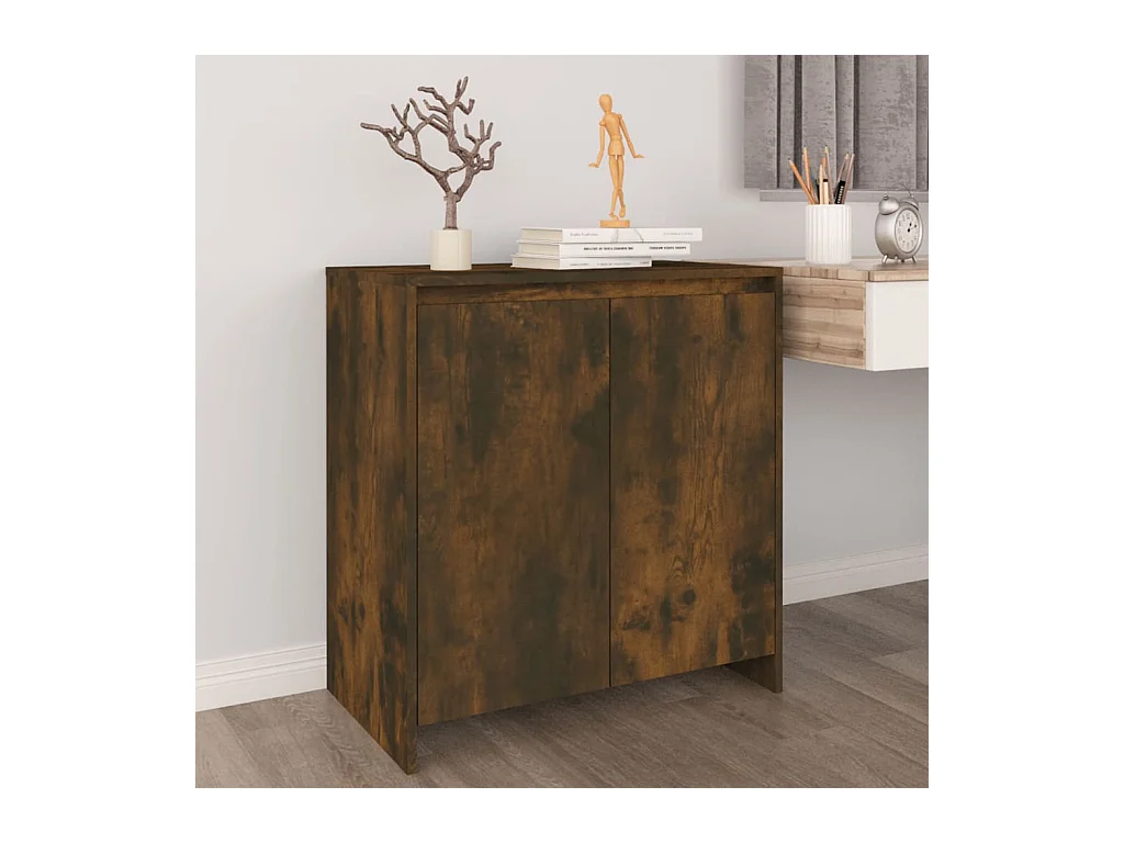 Buffet Chêne fumé 70x41x75 cm Bois d'ingénierie EGER74682