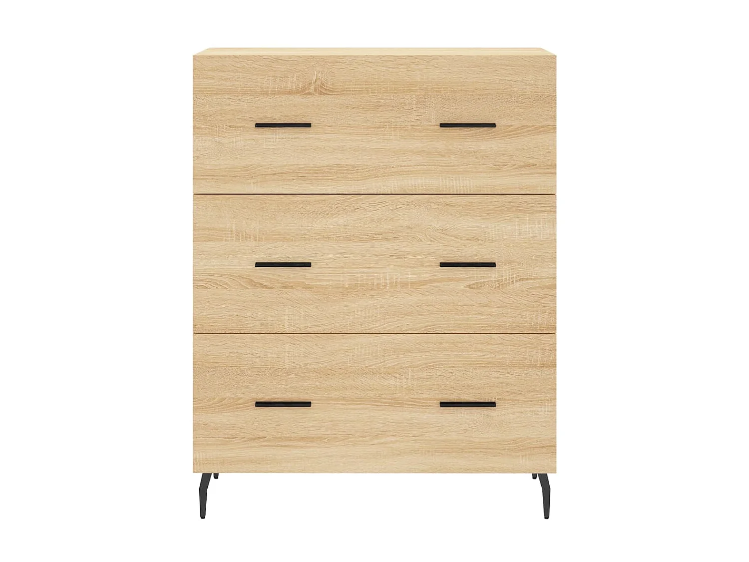 Dressoir 69,5x34x90 cm bewerkt hout sonoma eikenkleurig NL21159