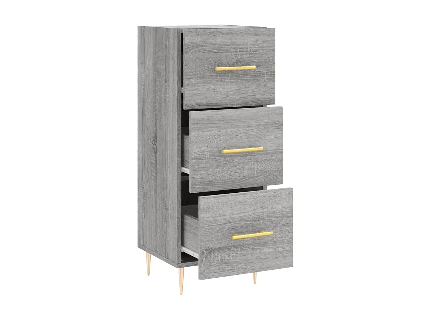 Buffet Sonoma gris 34,5x34x90 cm Bois d'ingénierie QWE21901