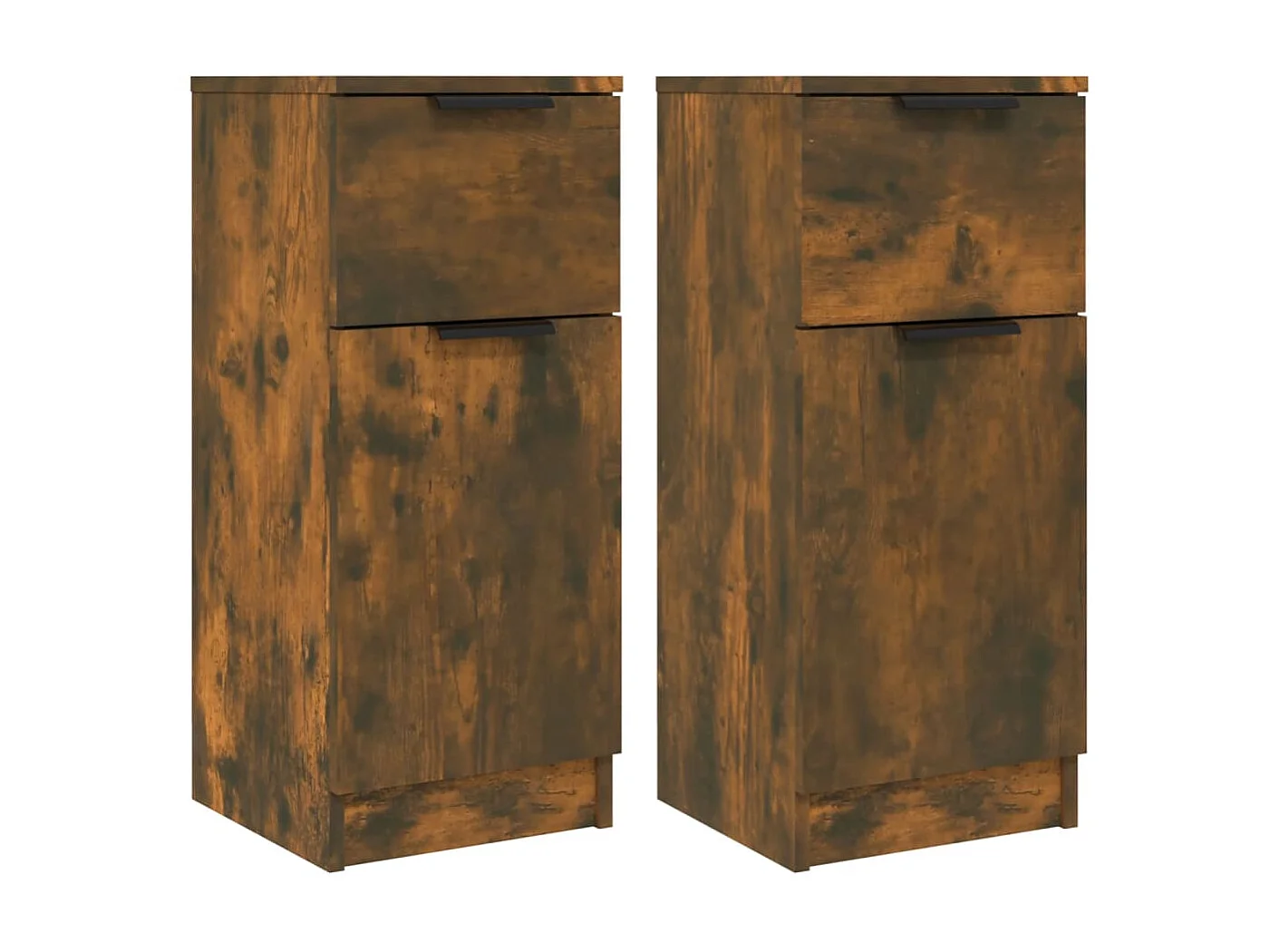 Buffets 2 pcs Chêne fumé 30x30x70 cm Bois d'ingénierie EGER48230