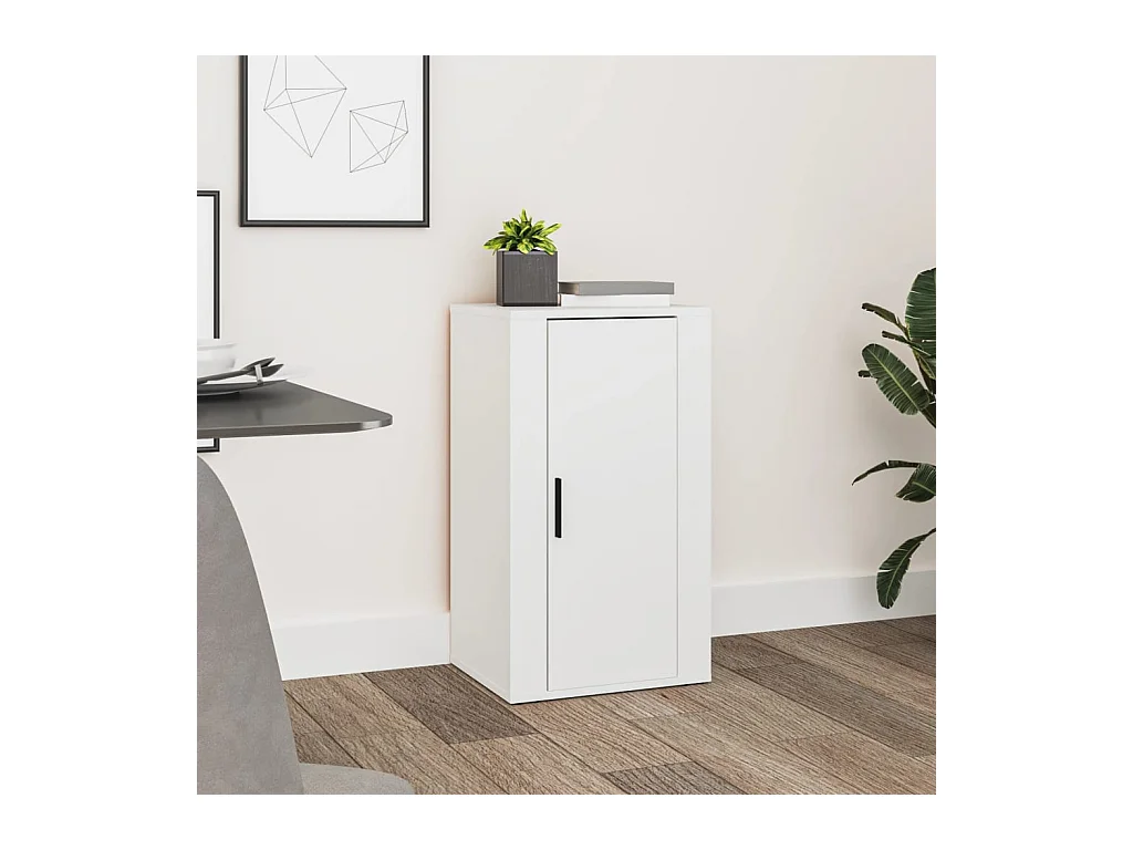 Buffet Blanc 40x33x70 cm Bois d'ingénierie EGER38982