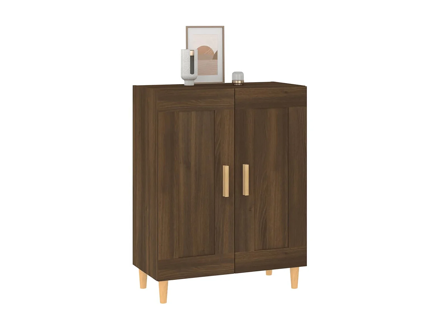 Buffet Chêne marron 69,5x34x90 cm Bois d'ingénierie EGER29179