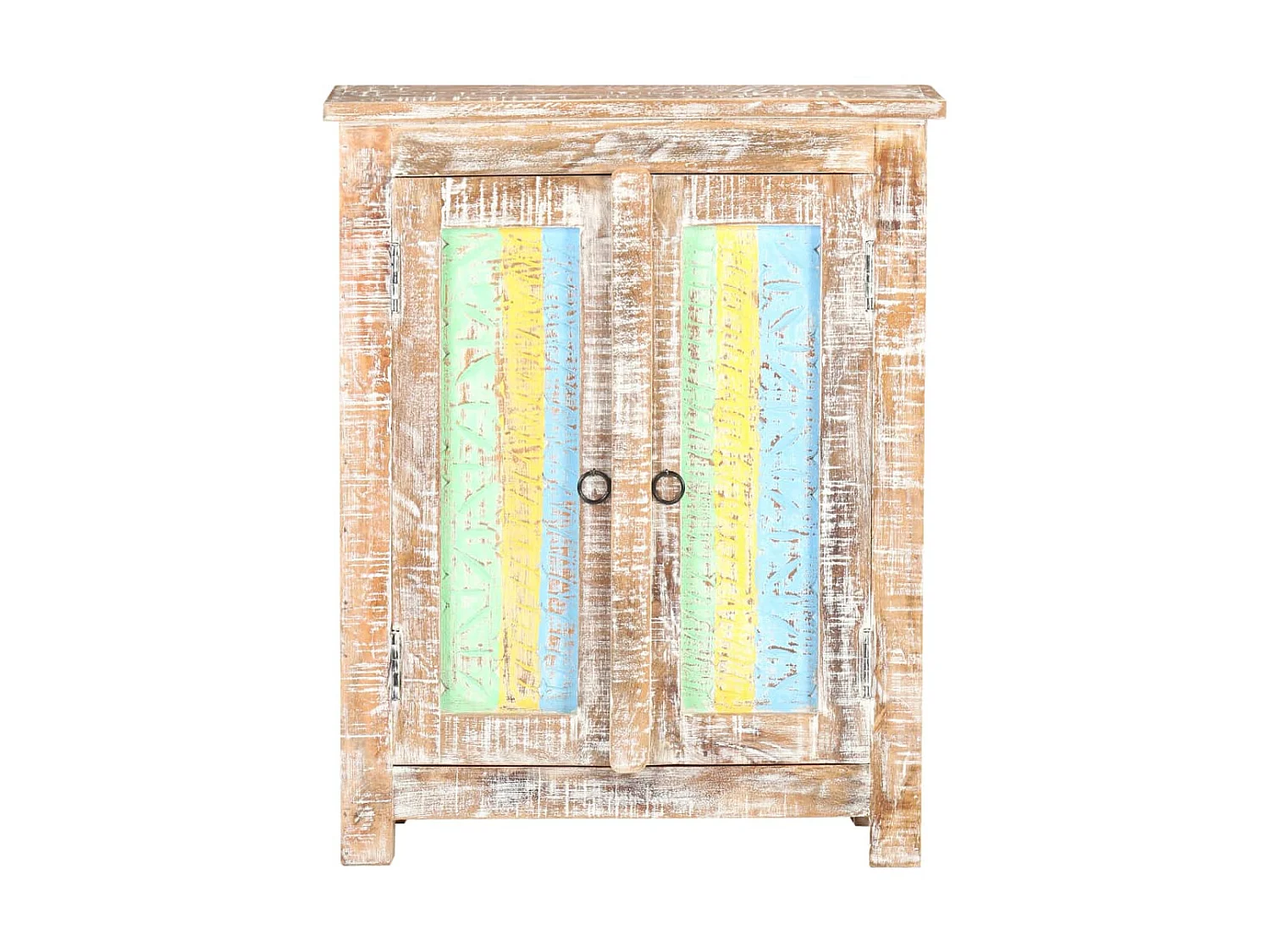 Aparador de madera de mango rugosa 61x35x76 cm ES38461