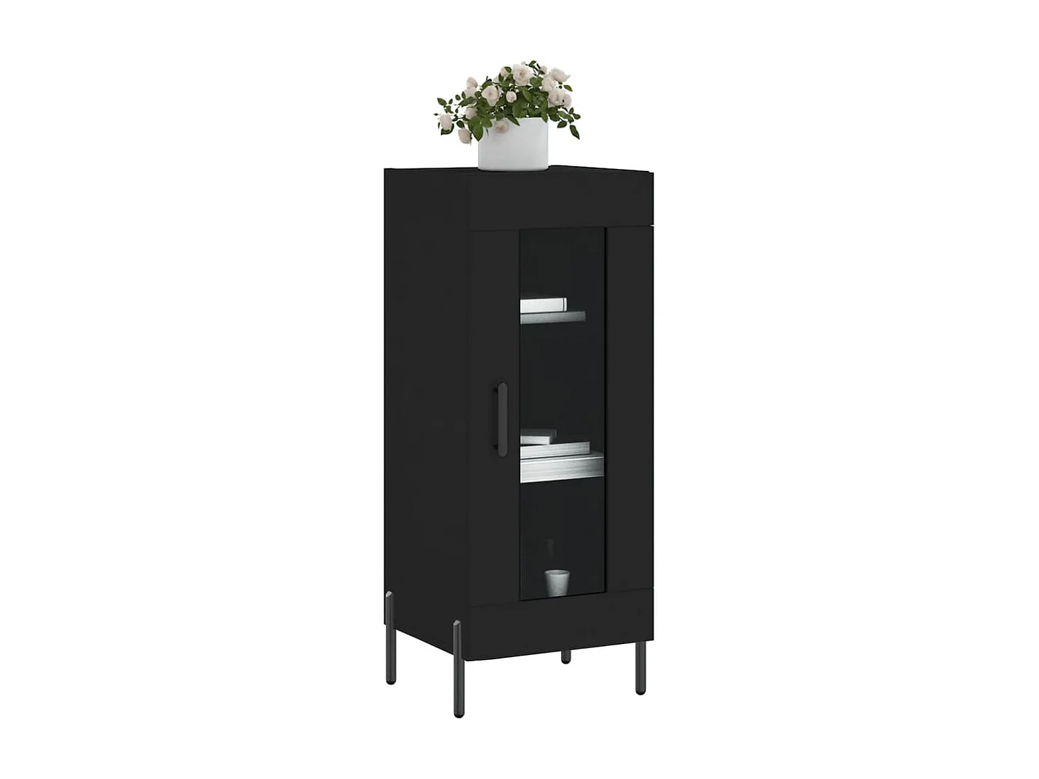 Buffet Noir 34,5x34x90 cm Bois d'ingénierie QWE45135