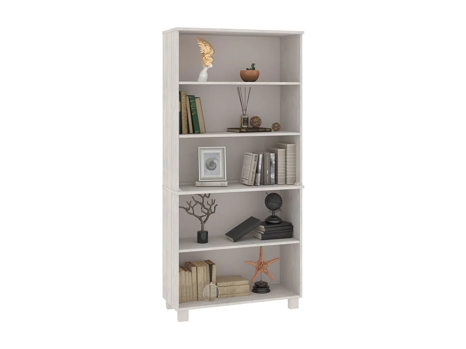 Highboard,Kommode HAMAR Massivholz Kiefer Weiß -gkd537123