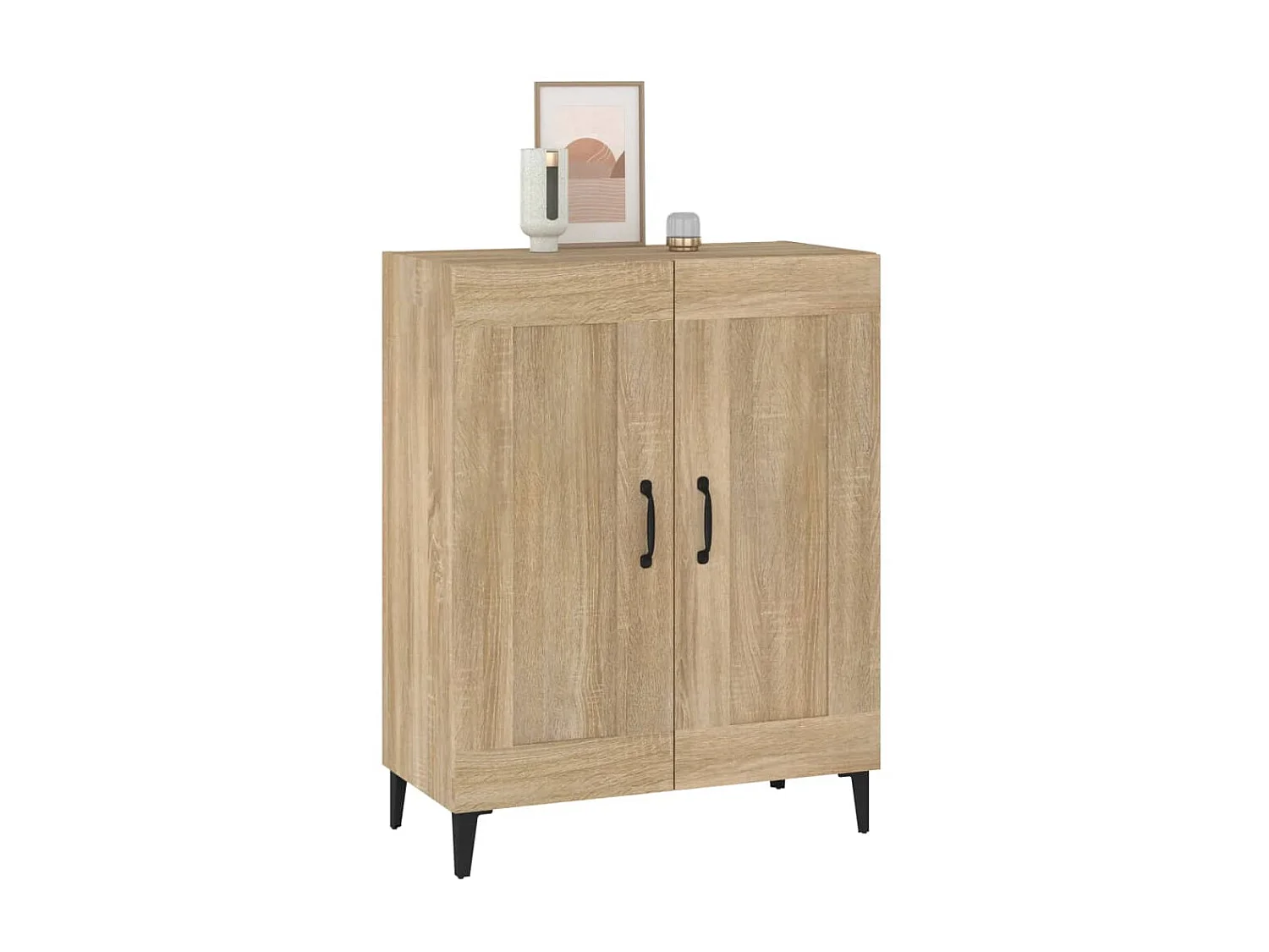 Aparador 69,5x34x90 cm madeira processada cor carvalho sonoma PT637904