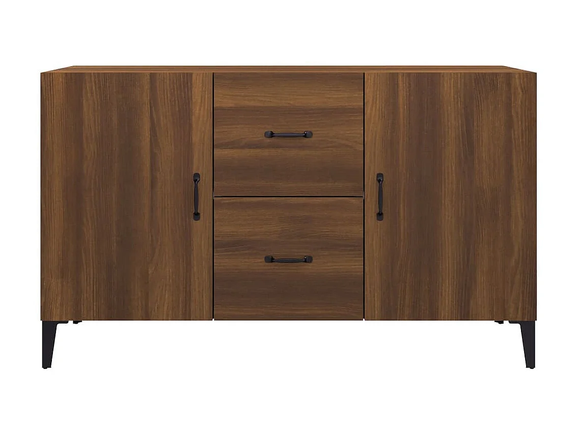 Buffet chêne marron 100x36x60 cm bois d'ingénierie EGER71530