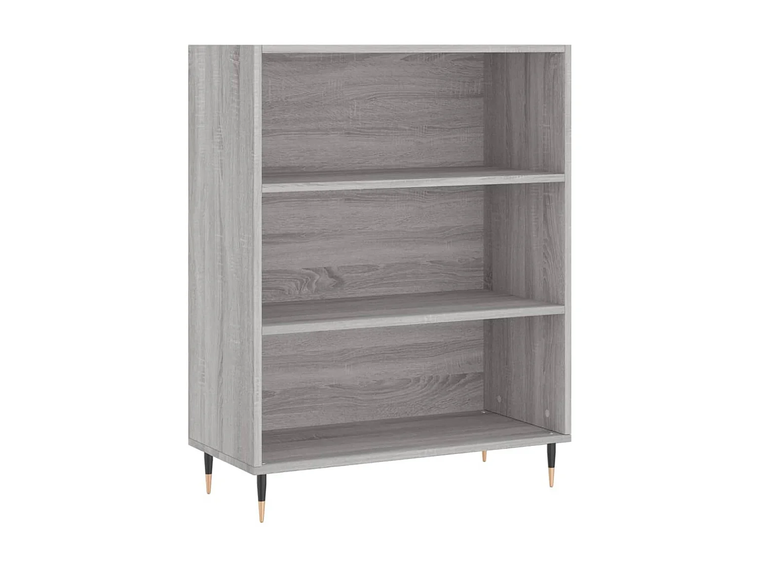 Highboard,Kommode Grau Sonoma 69,5x32,5x180 cm Holzwerkstoff -gkd80355