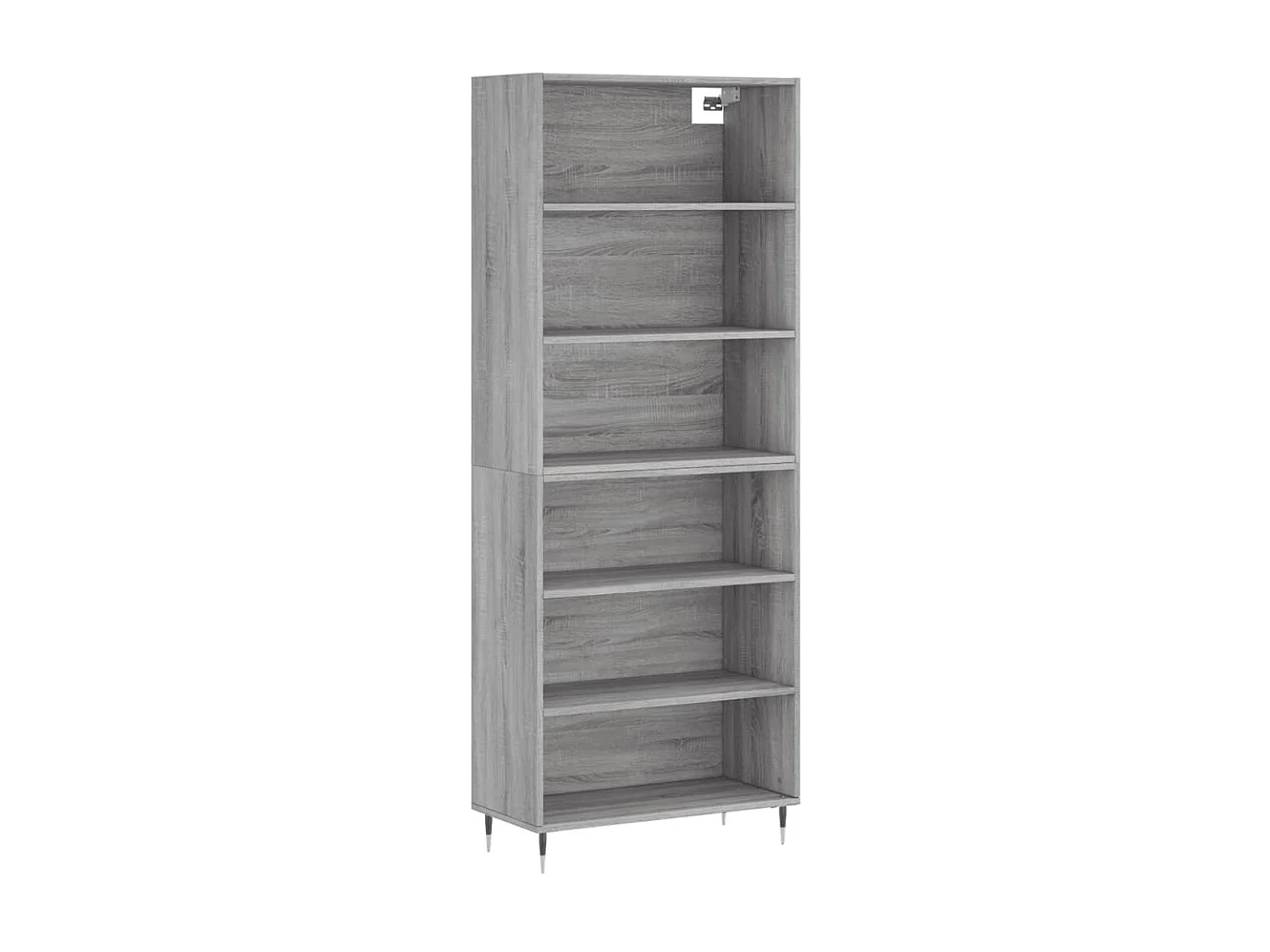 Buffet haut sonoma gris 69,5x32,5x180 cm bois d'ingénierie QWE80170