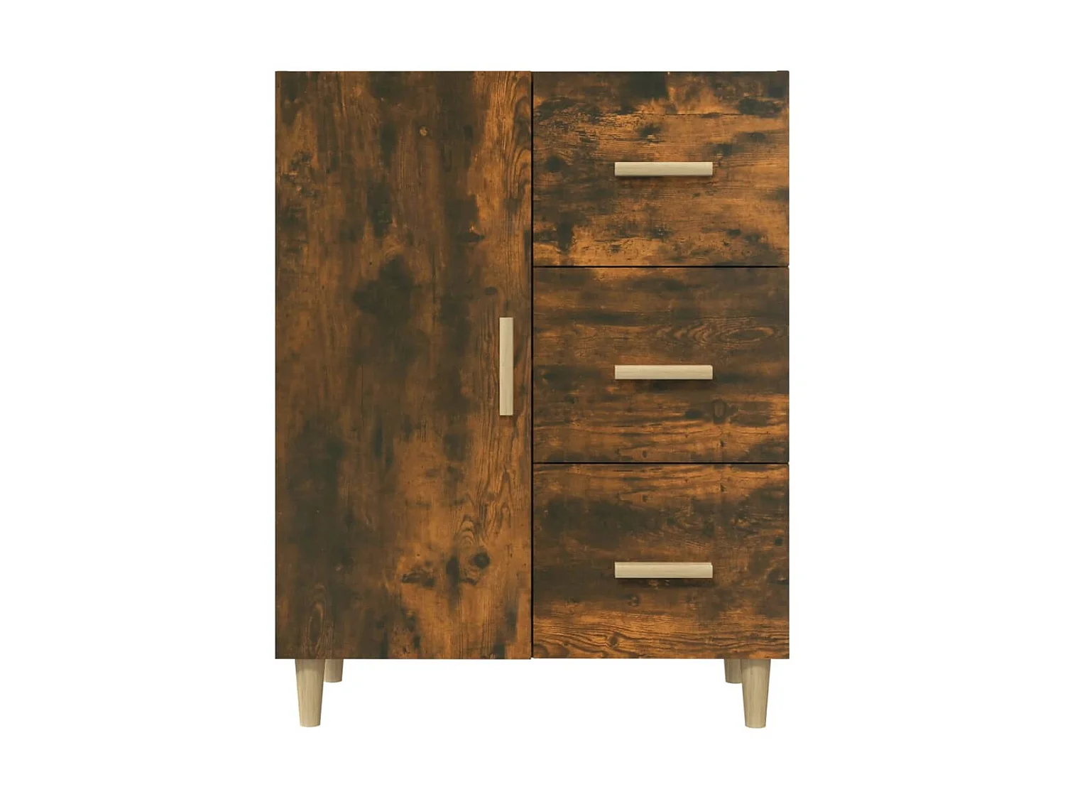 Buffet chêne fumé 69,5x34x90 cm bois d'ingénierie EGER44007