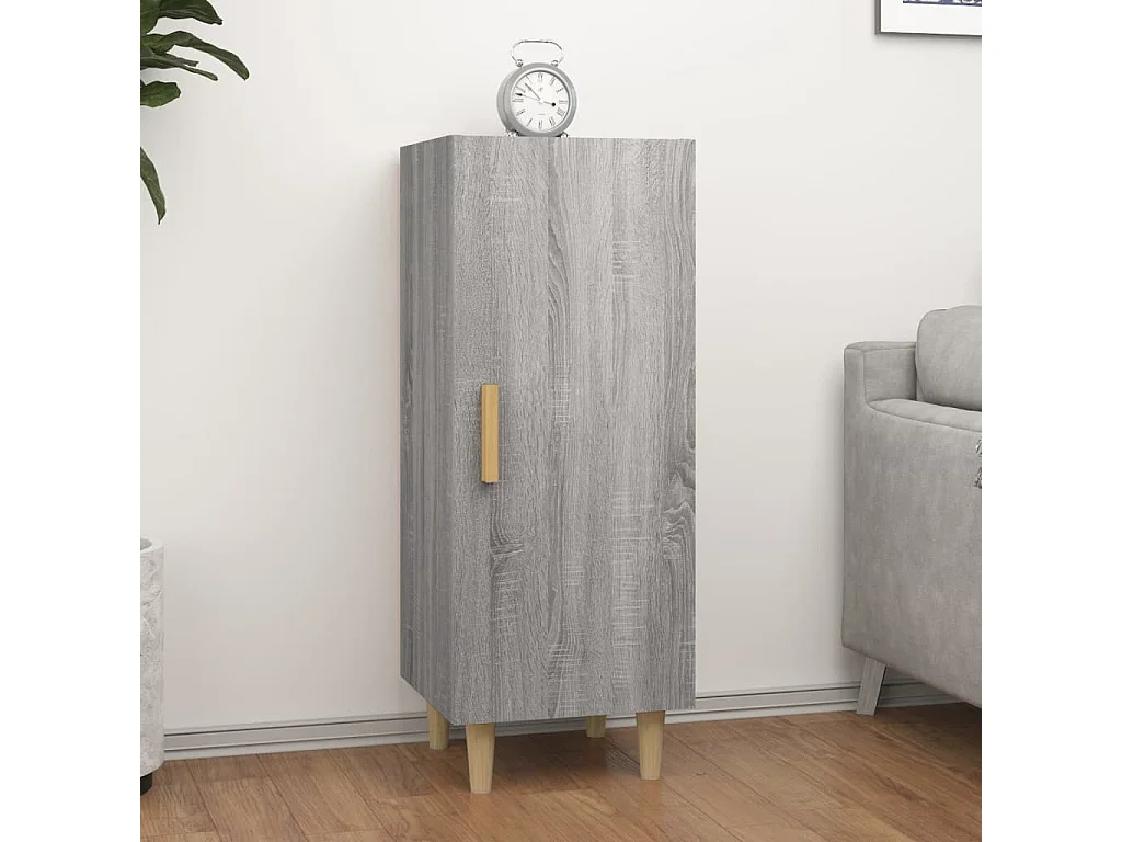 Buffet Sonoma gris 34,5x34x90 cm Bois d'ingénierie EGER13258