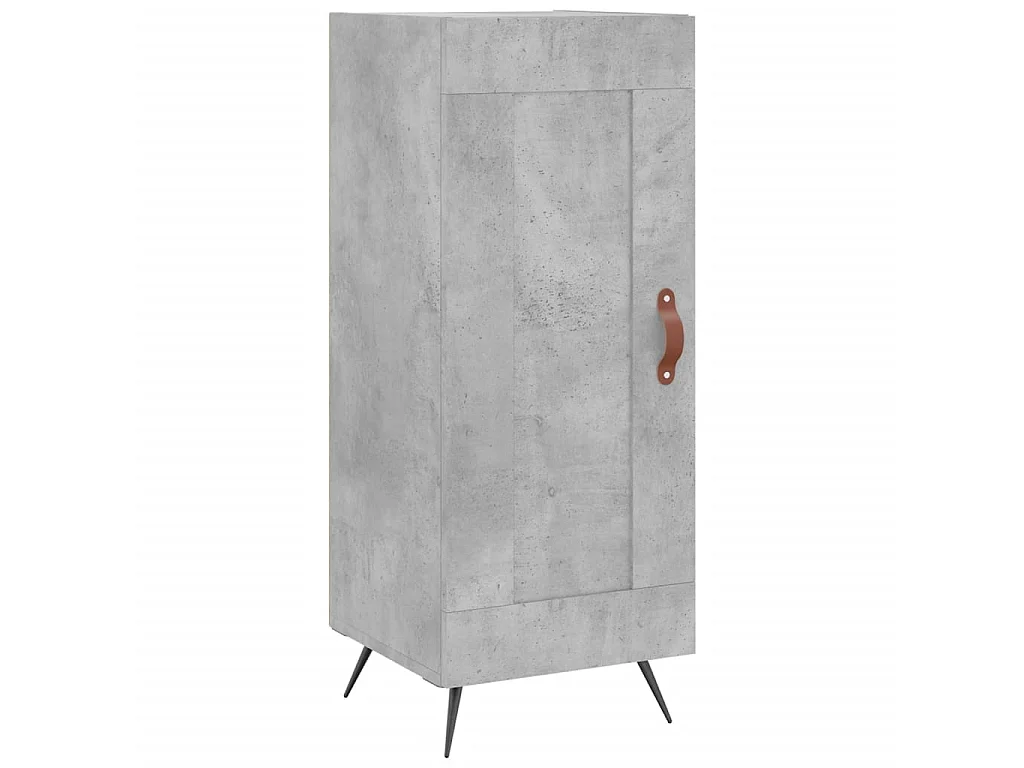 Buffet Gris béton 34,5x34x90 cm Bois d'ingénierie QWE30158