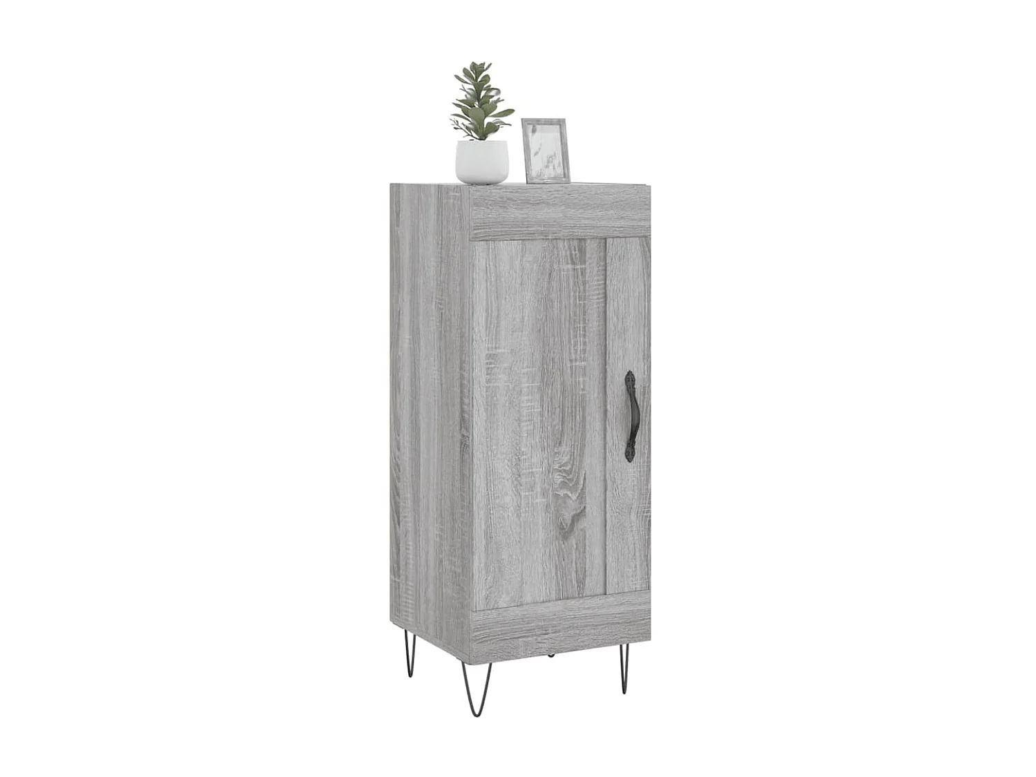 Buffet Sonoma gris 34,5x34x90 cm Bois d'ingénierie QWE97509