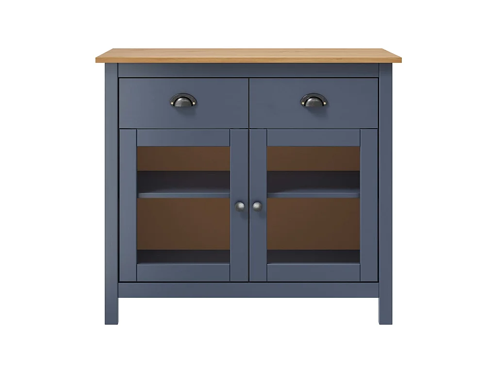 Dressoir Hill Range 90x40x80 cm massief grenenhout grijs NL998727