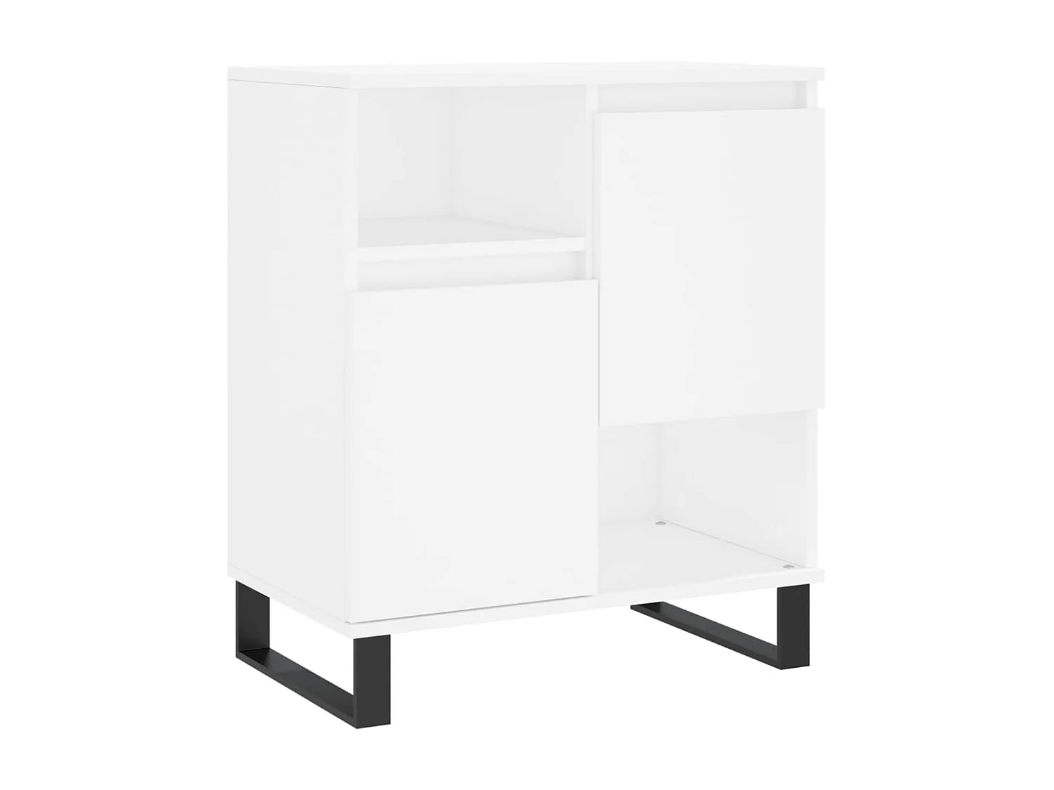 lot de 3 Buffets Blanc Bois d'ingénierie QWE94622