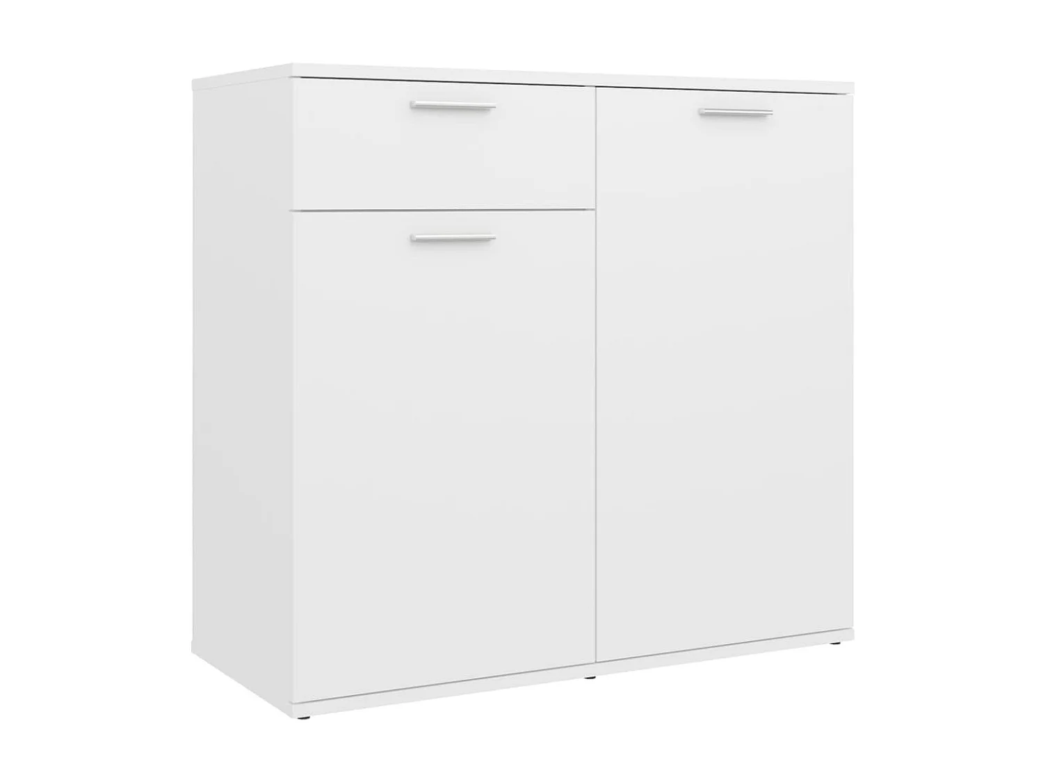 Dressoir 80x36x75 cm bewerkt hout wit NL660911