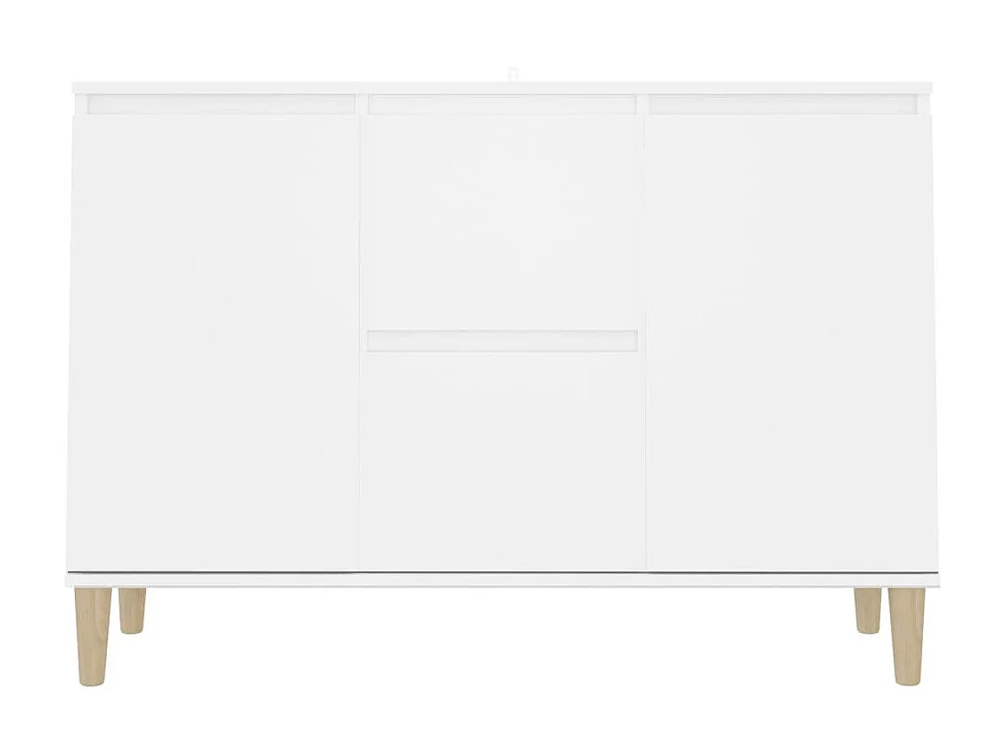 Aparador de madera contrachapada blanco 103,5x35x70 cm ES24394