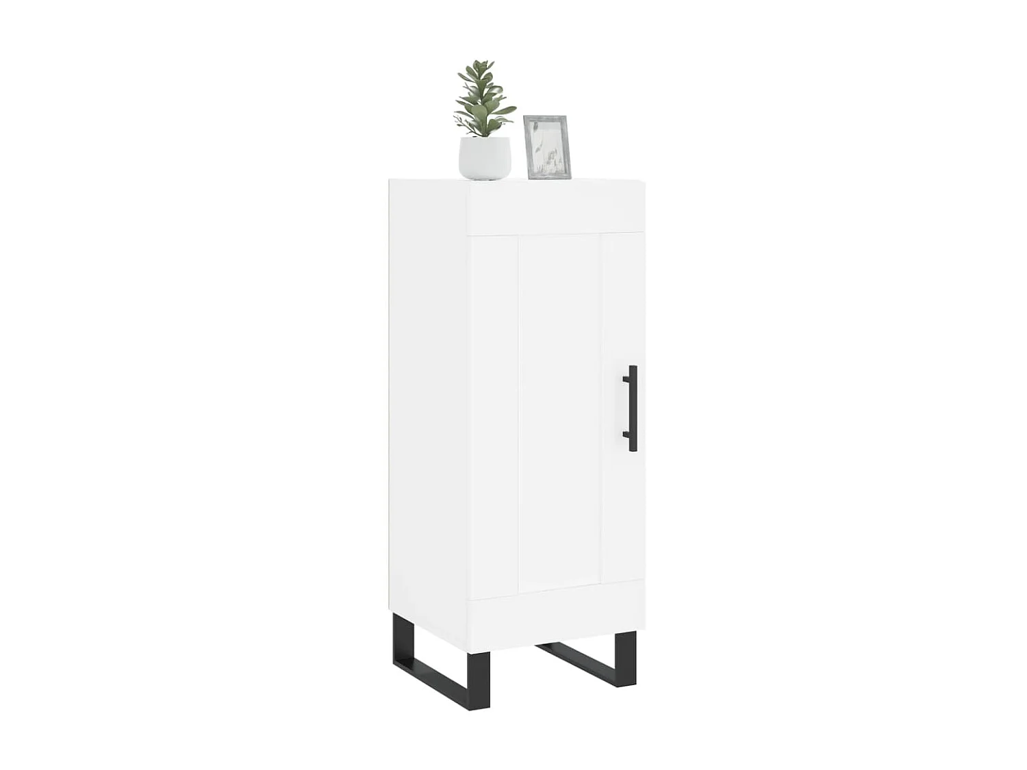 Buffet blanc 34,5x34x90 cm bois d'ingénierie QWE23572