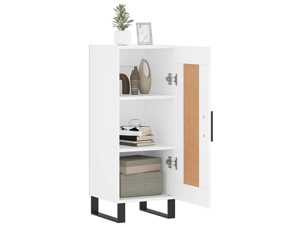 Buffet blanc 34,5x34x90 cm bois d'ingénierie QWE23572