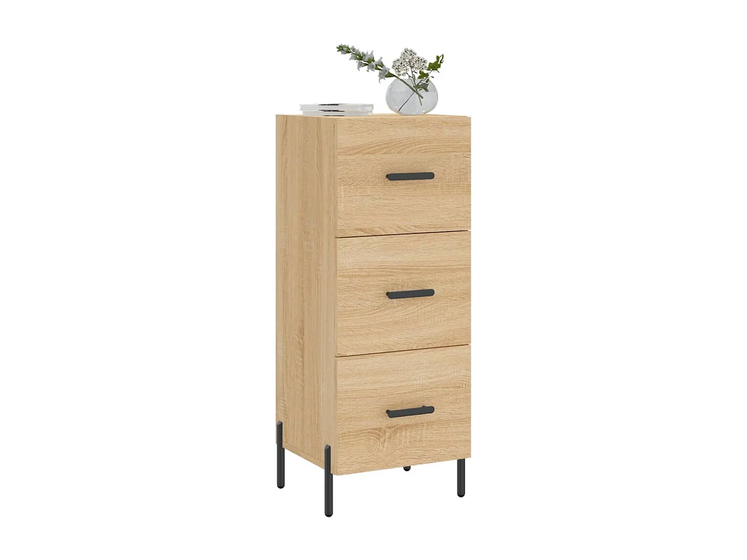 Buffet Chêne sonoma 34,5x34x90 cm Bois d'ingénierie QWE22118