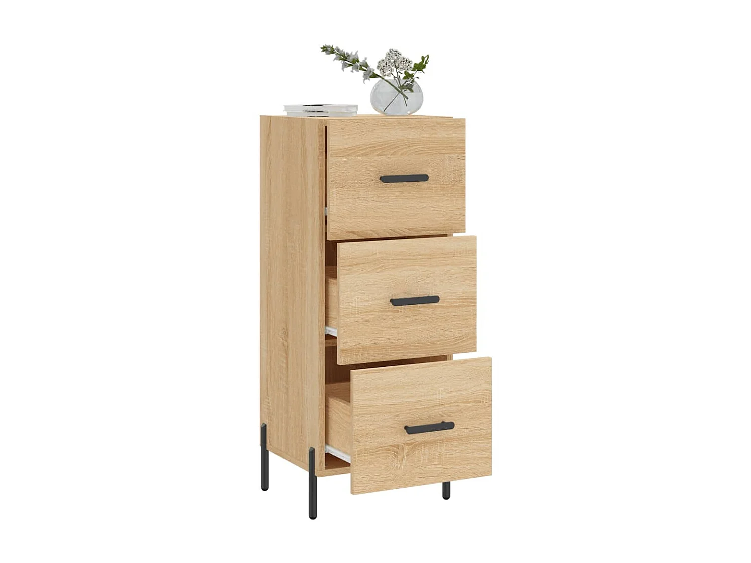 Buffet Chêne sonoma 34,5x34x90 cm Bois d'ingénierie QWE22118