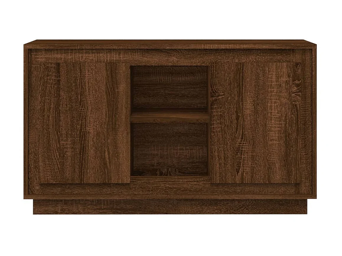 Buffet chêne marron 102x35x60 cm bois d'ingénierie EGER42956