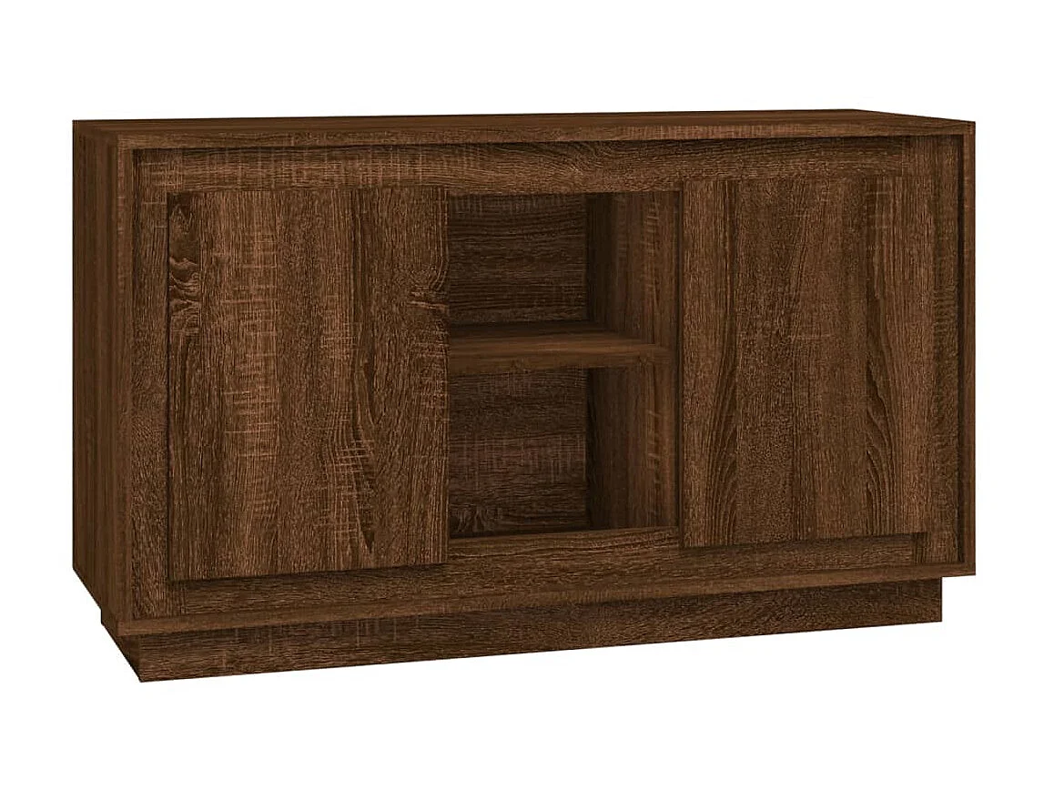Aparador 102x35x60 cm derivados de madeira carvalho castanho PT768957