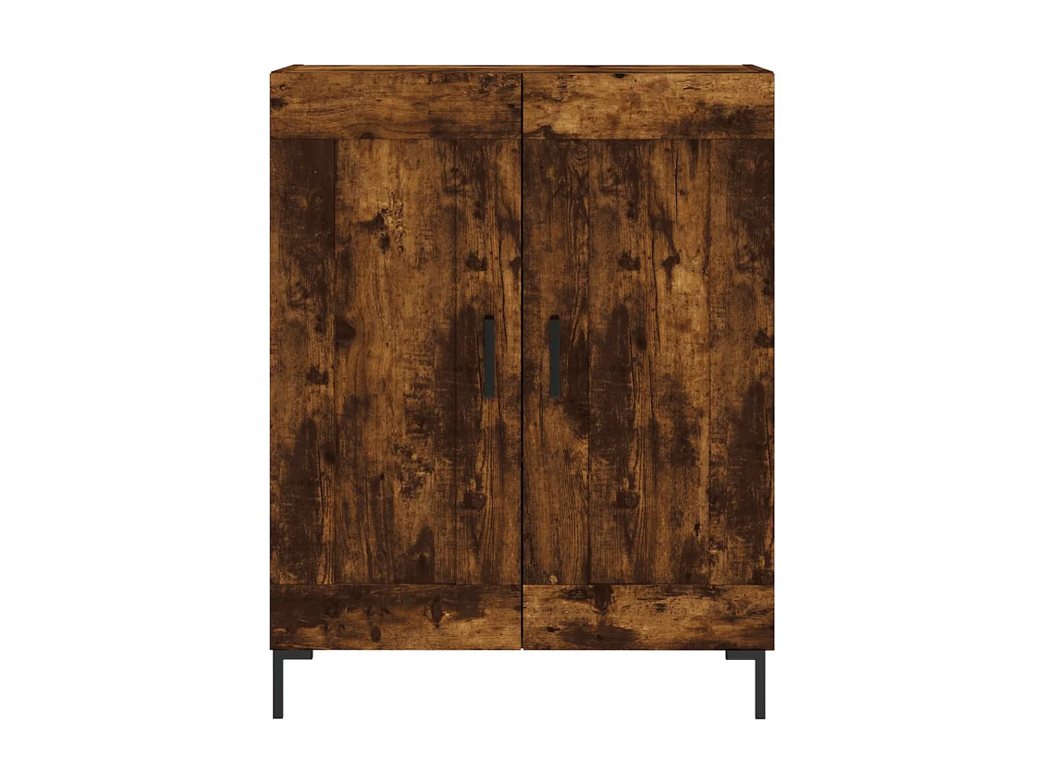 Buffet chêne fumé 69,5x34x90 cm bois d'ingénierie QWE54782