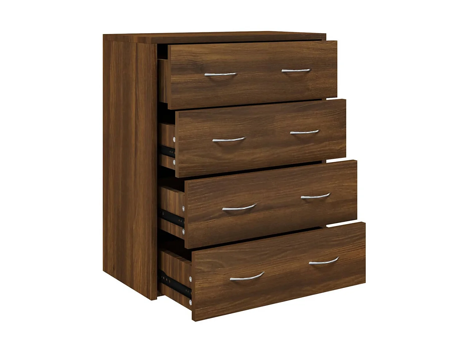 Buffet avec 4 tiroirs 60x30,5x71 cm Chêne marron EGER77598