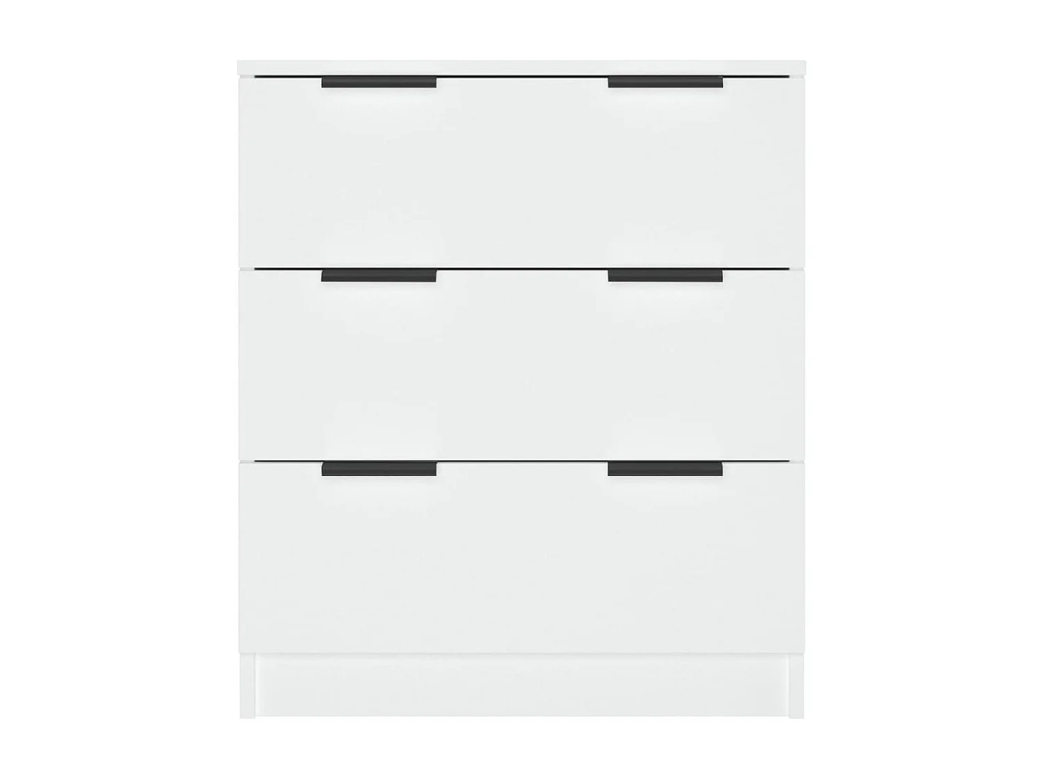 Dressoir 60x30x70 cm bewerkt hout wit NL317257