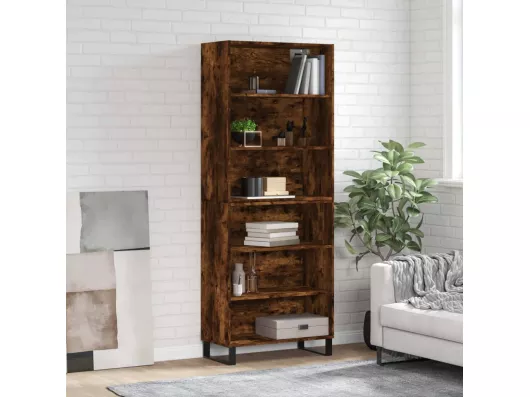 Kauf Unique Highboard,Kommode Räuchereiche 69,5x32,5x180 cm Holzwerkstoff -gkd108020