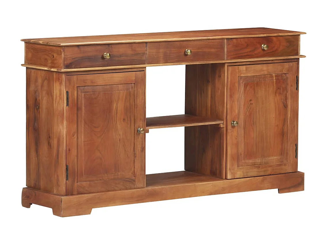 Dressoir 135x35x75 cm massief acaciahout NL128636