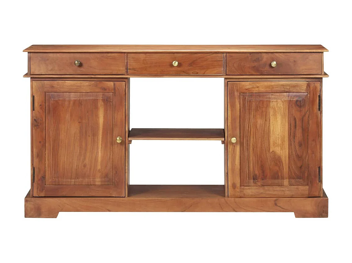 Dressoir 135x35x75 cm massief acaciahout NL128636