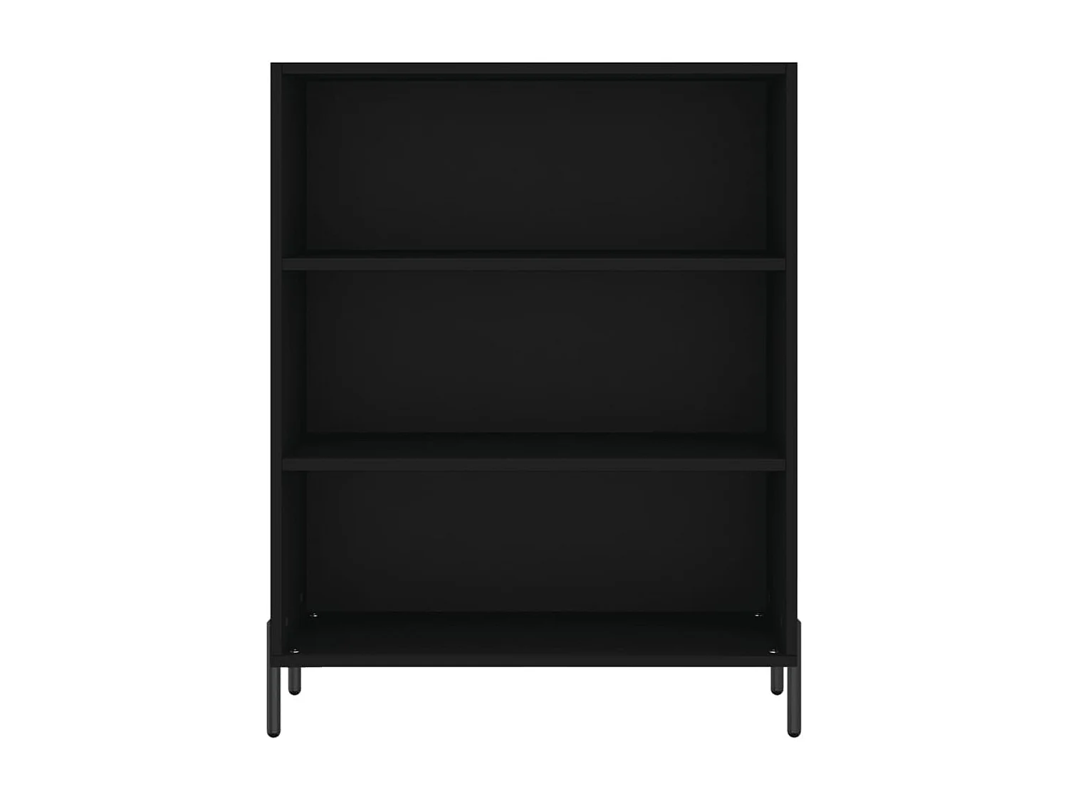 Hoge kast 69,5x32,5x180 cm bewerkt hout zwart NL841869